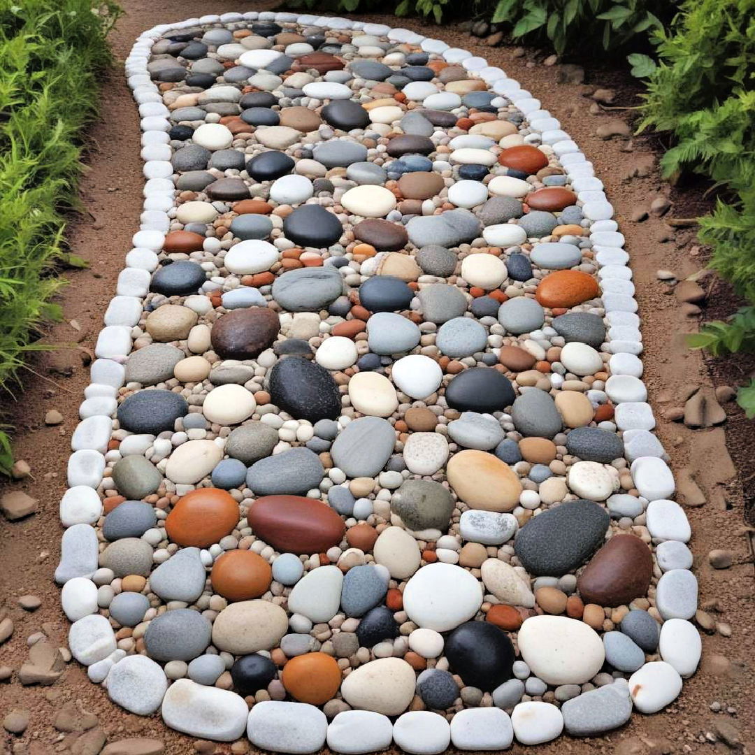 pebble mosaic walkways