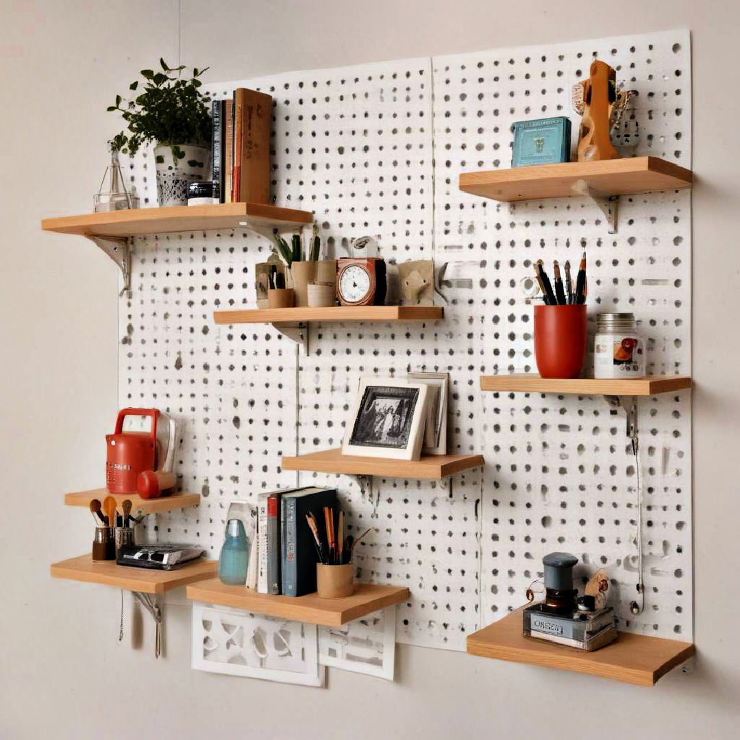 pegboard shelving