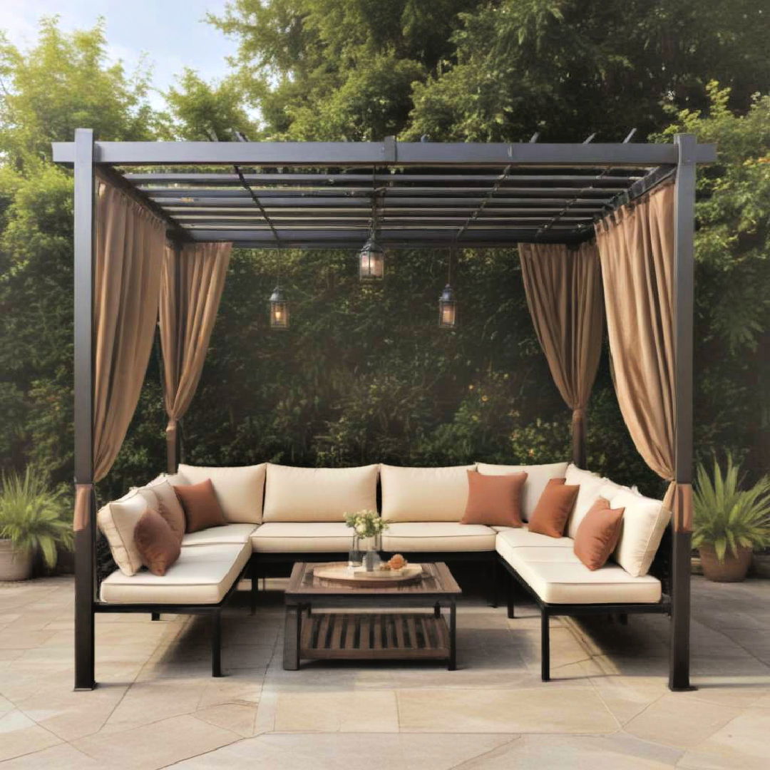 pergola canopy sofas