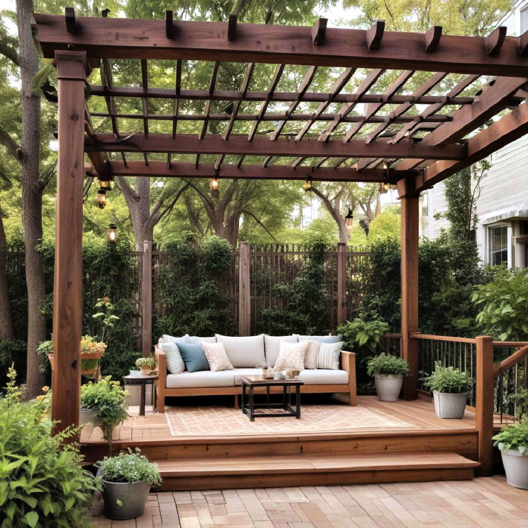 pergola covered decks