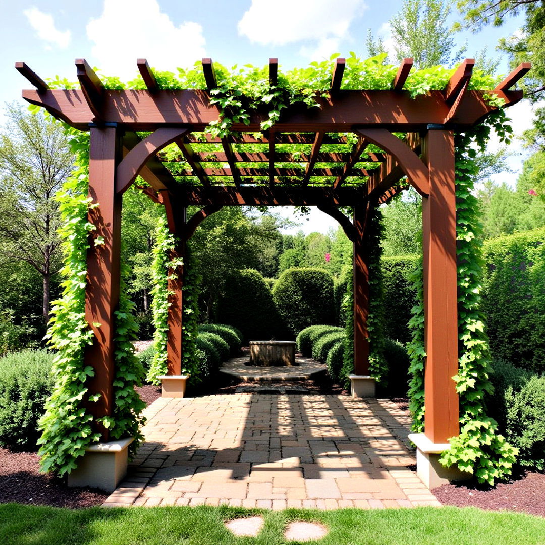 pergola trellis roof