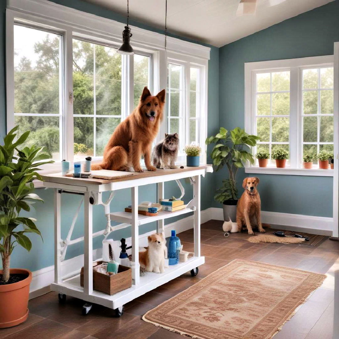 pet grooming space