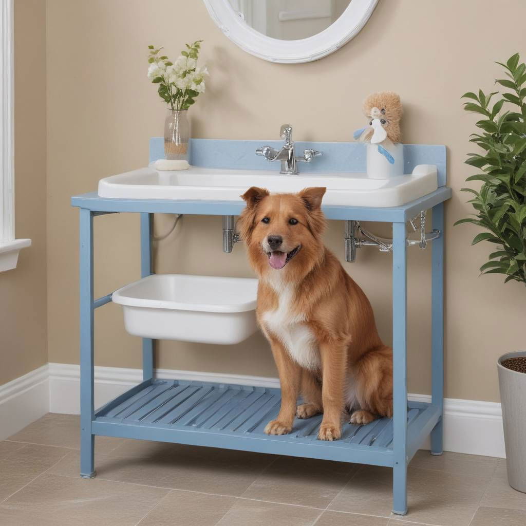 pet grooming wash stand