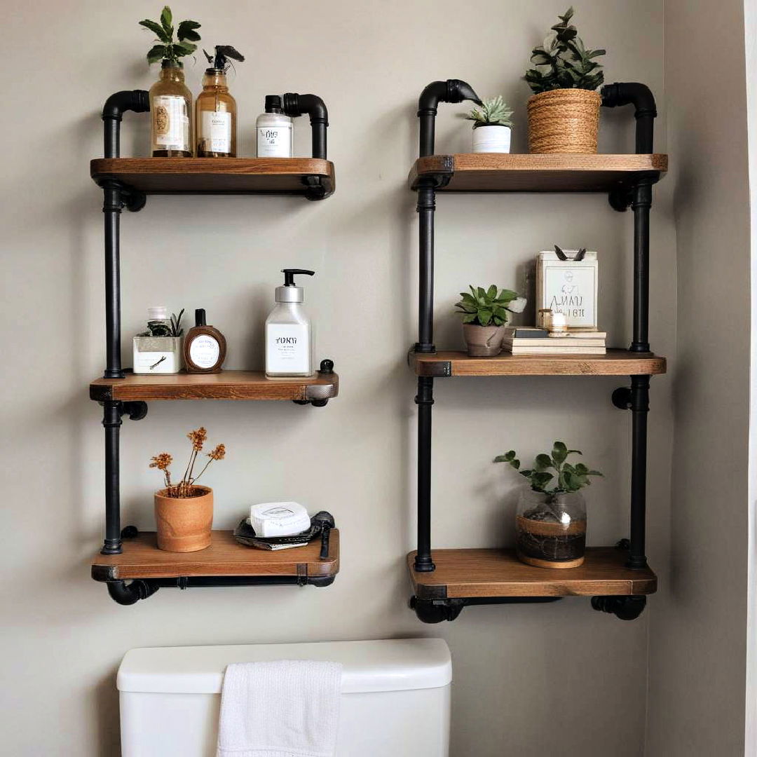 pipe shelves