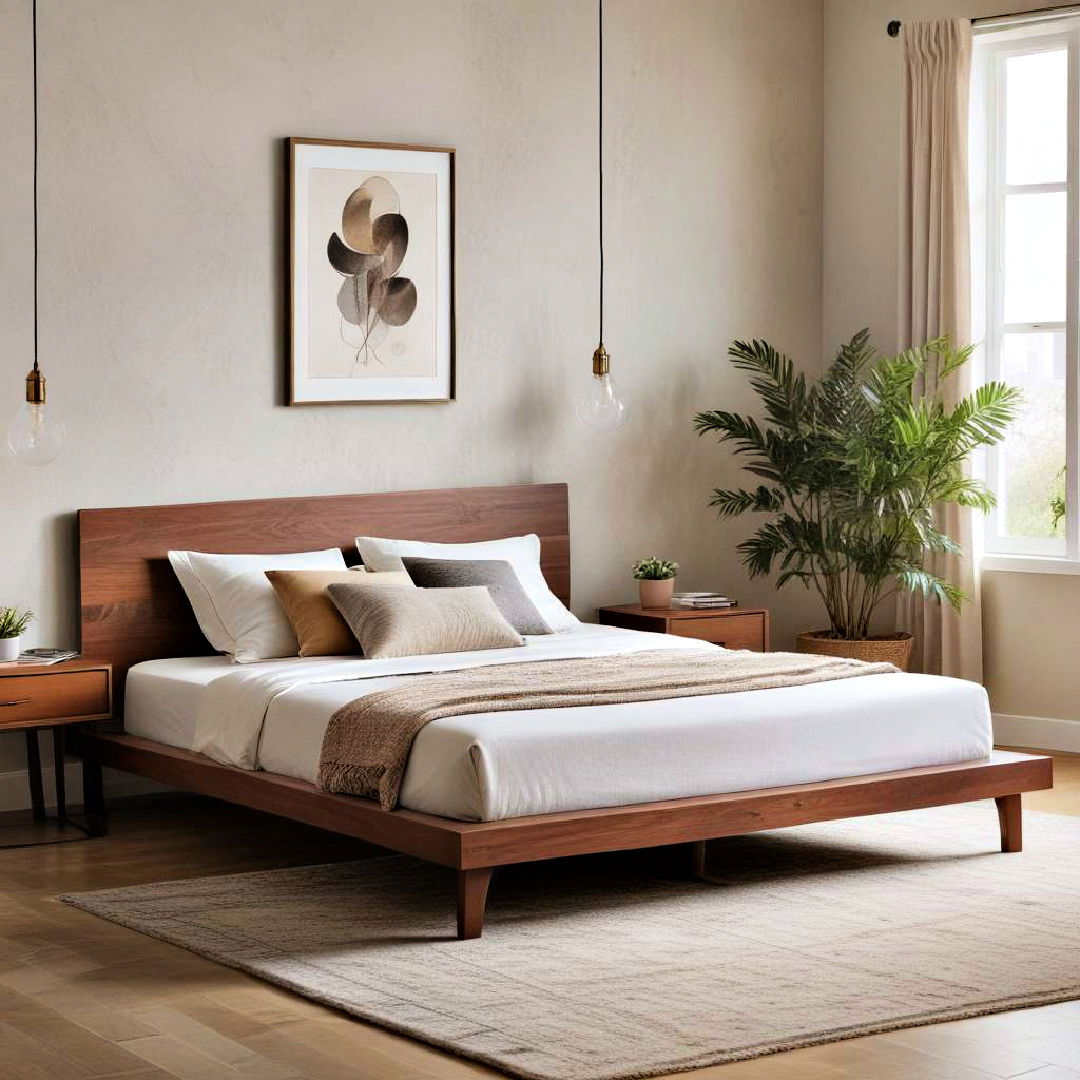 platform bed for a low profile look