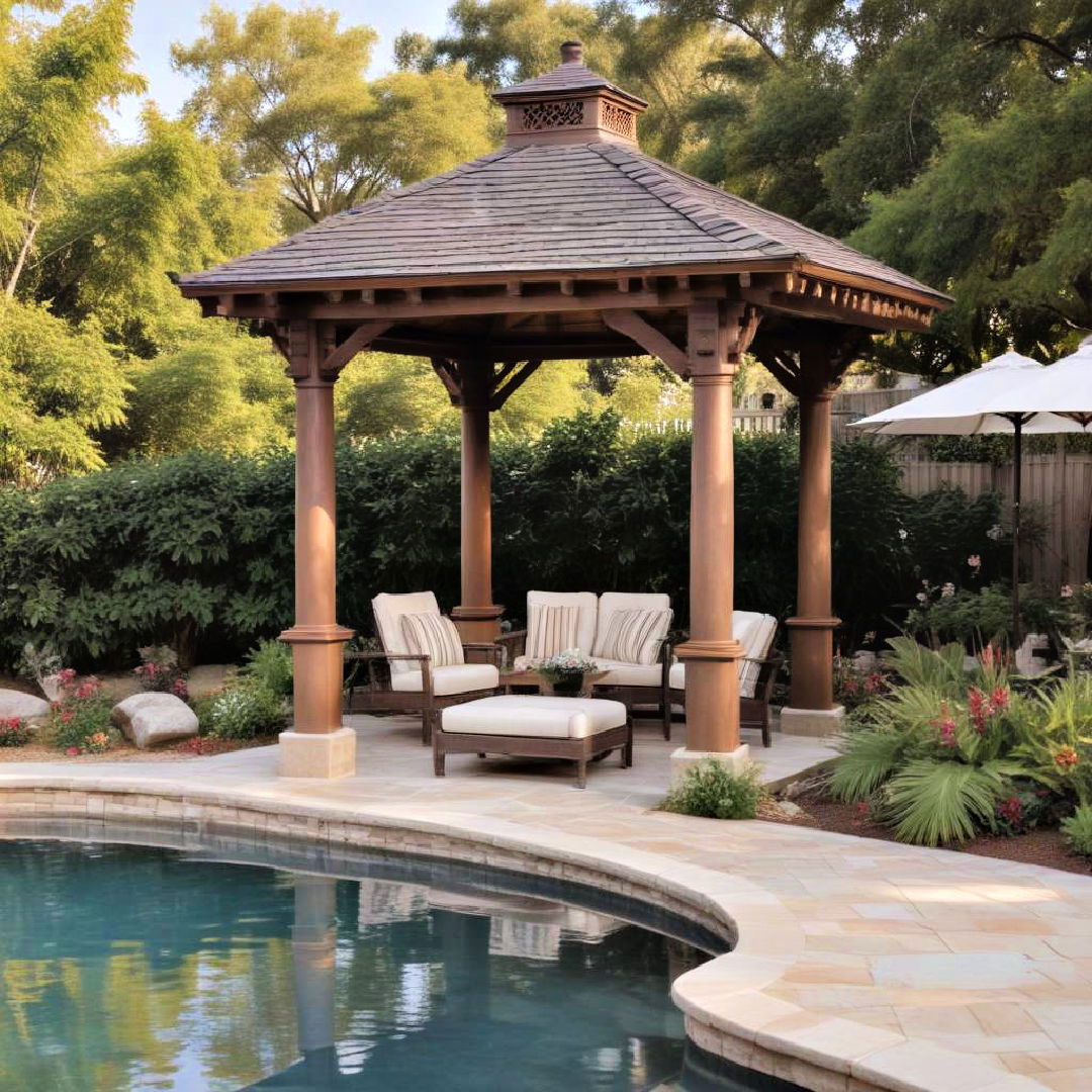 poolside gazebo