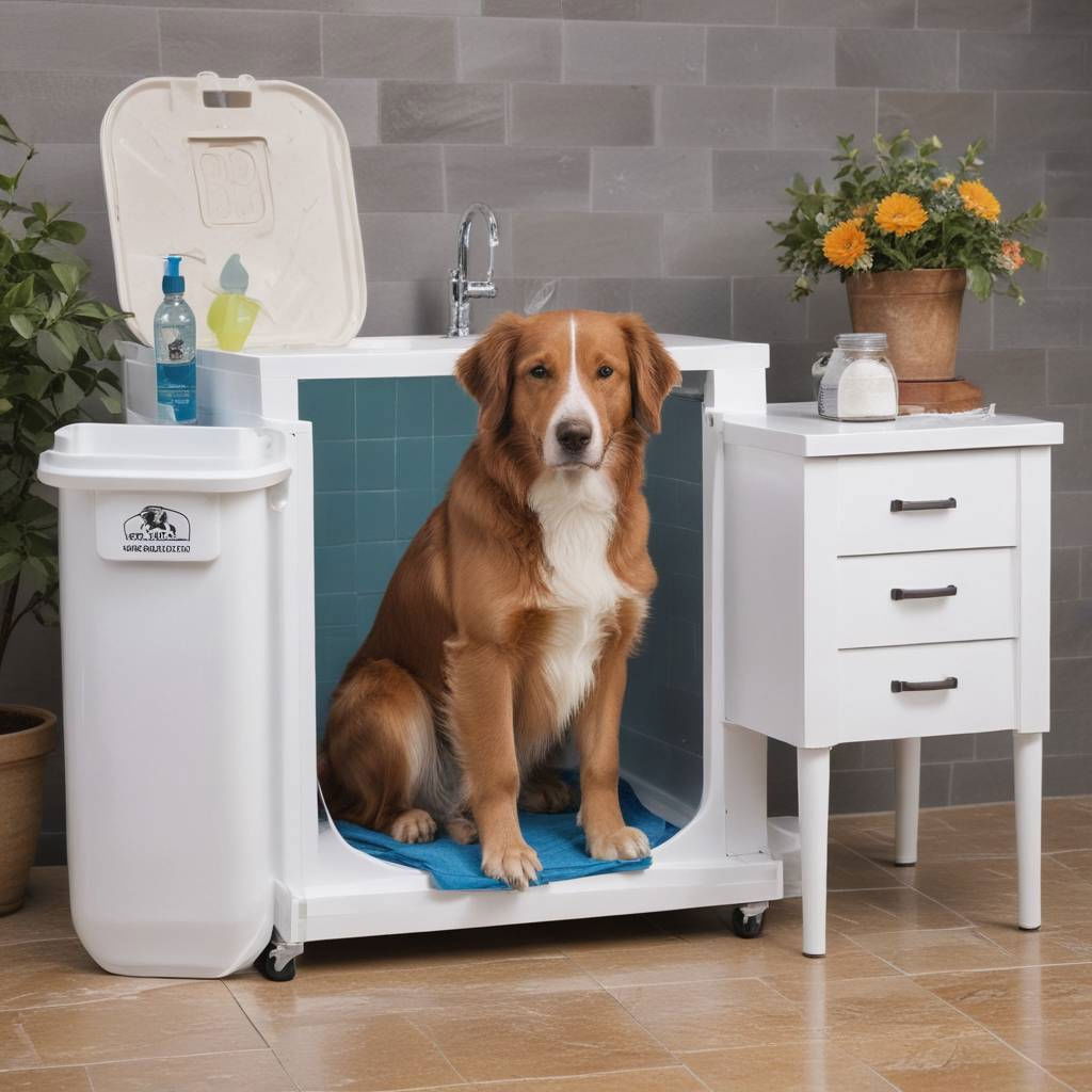 portable dog wash station