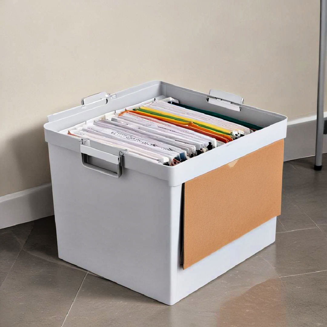 portable filing box