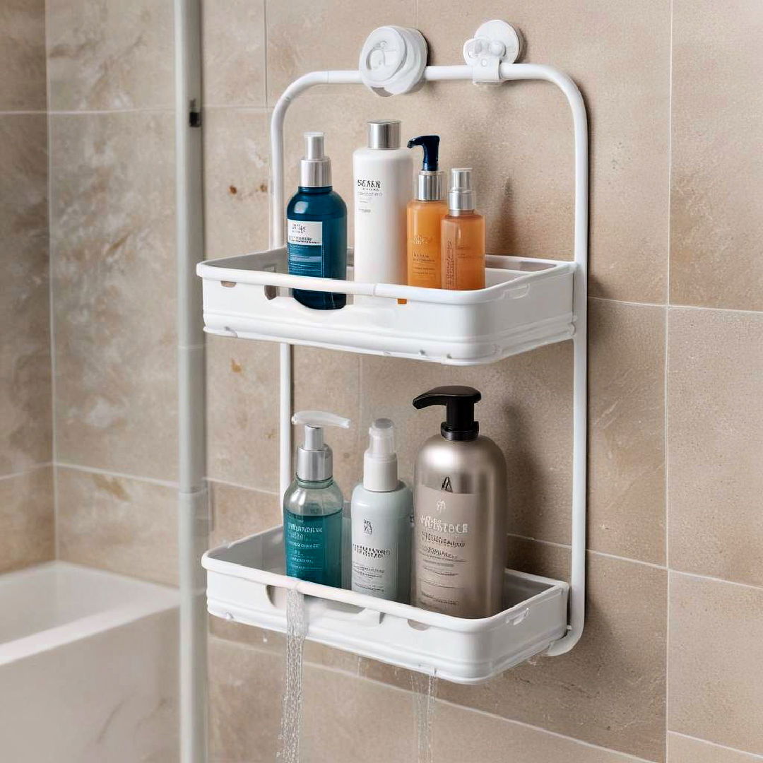 portable shower shelf