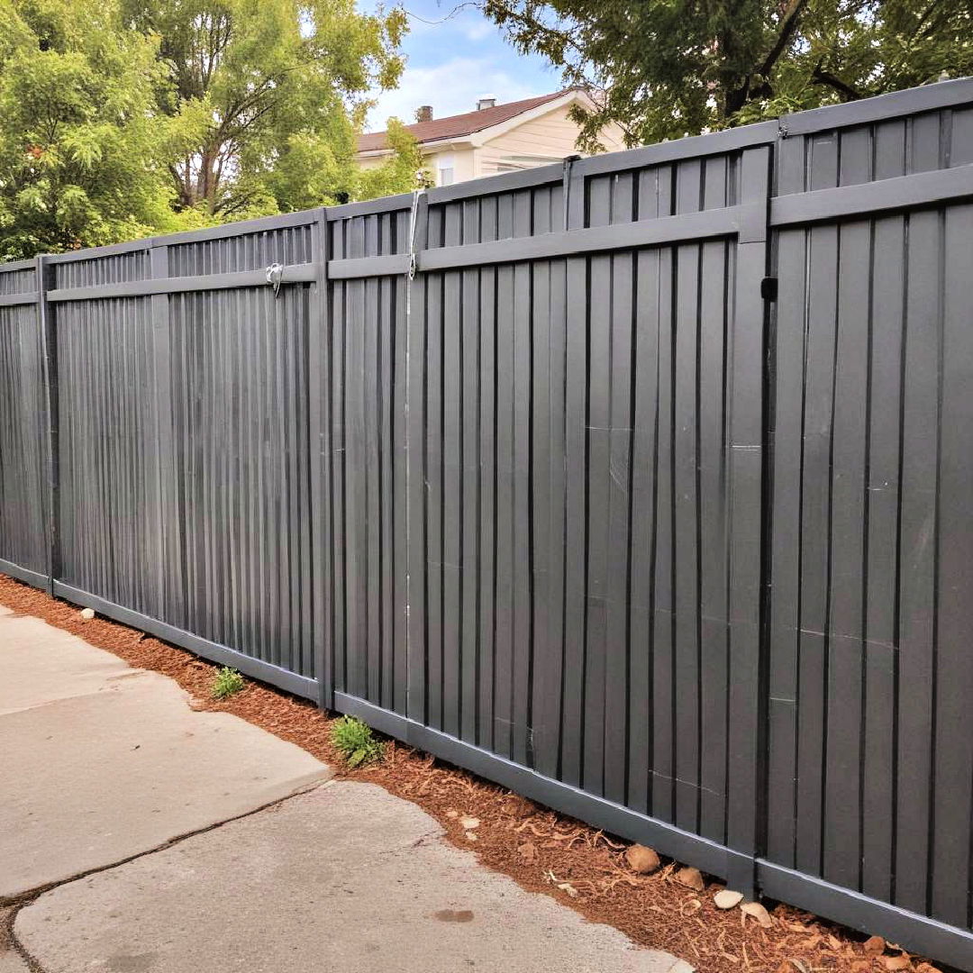 privacy slats in chain link fences for extra seclusion