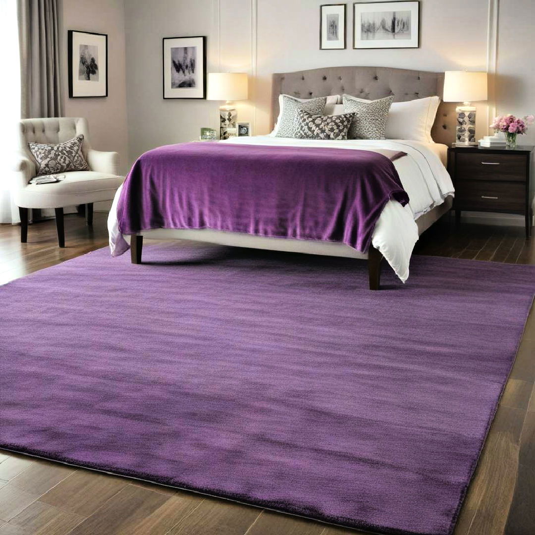 purple area rug