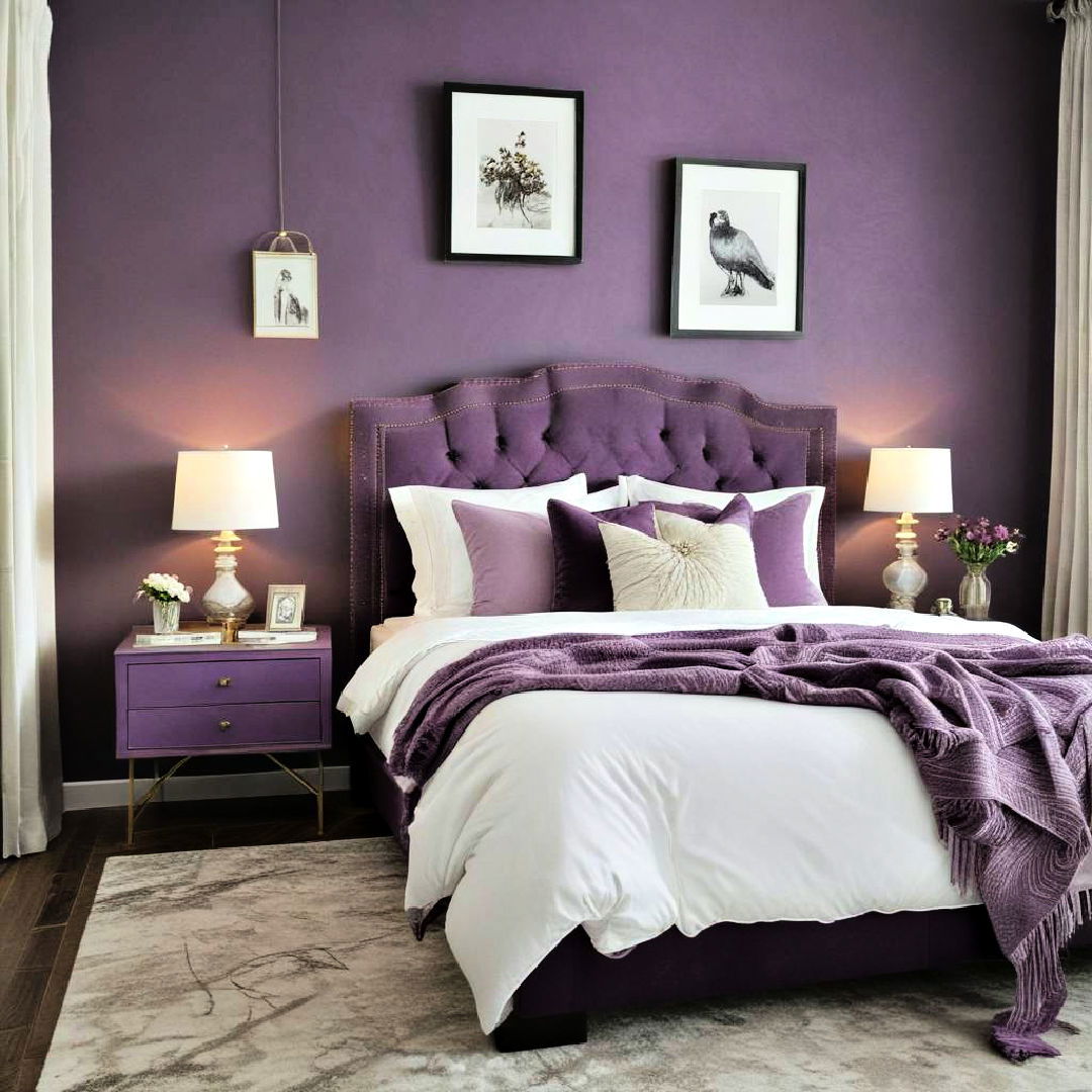 purple nightstands