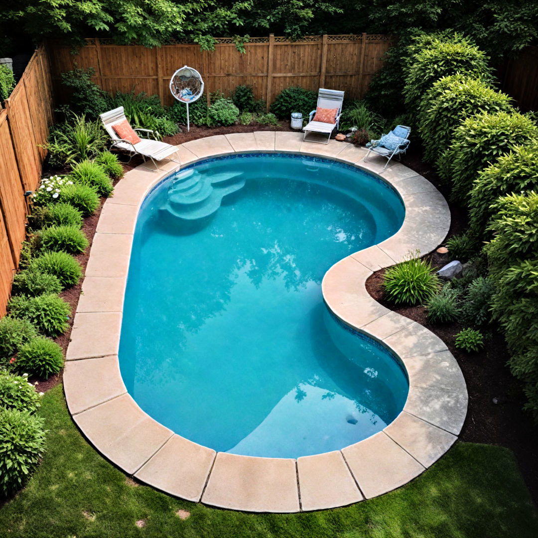 quirky shaped pool