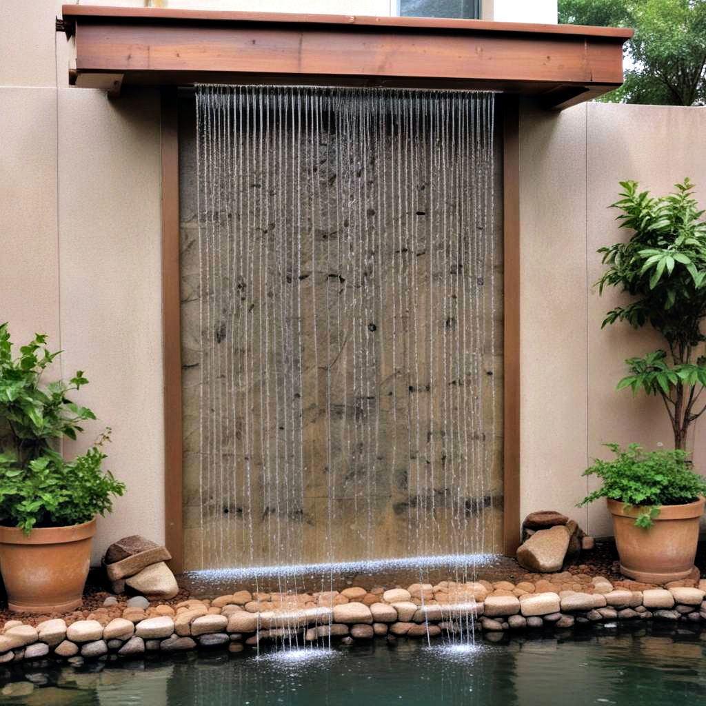 rain curtain waterfall