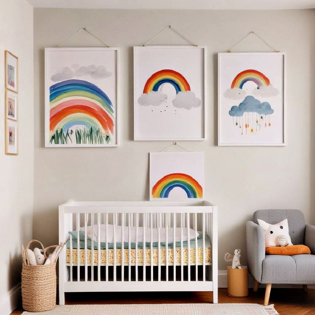 rainbow hanging art