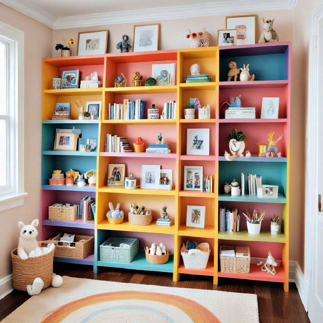 rainbow shelving