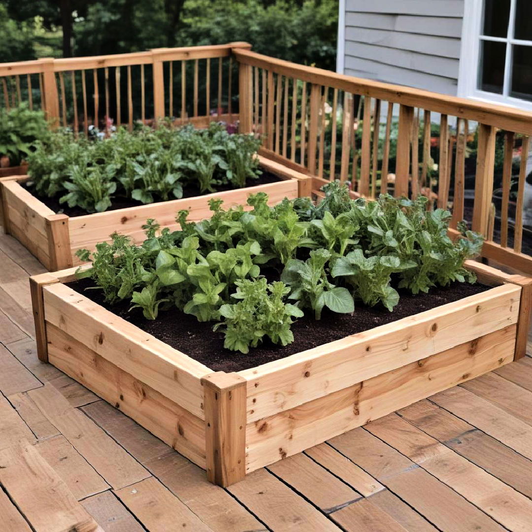 raised garden bed decks