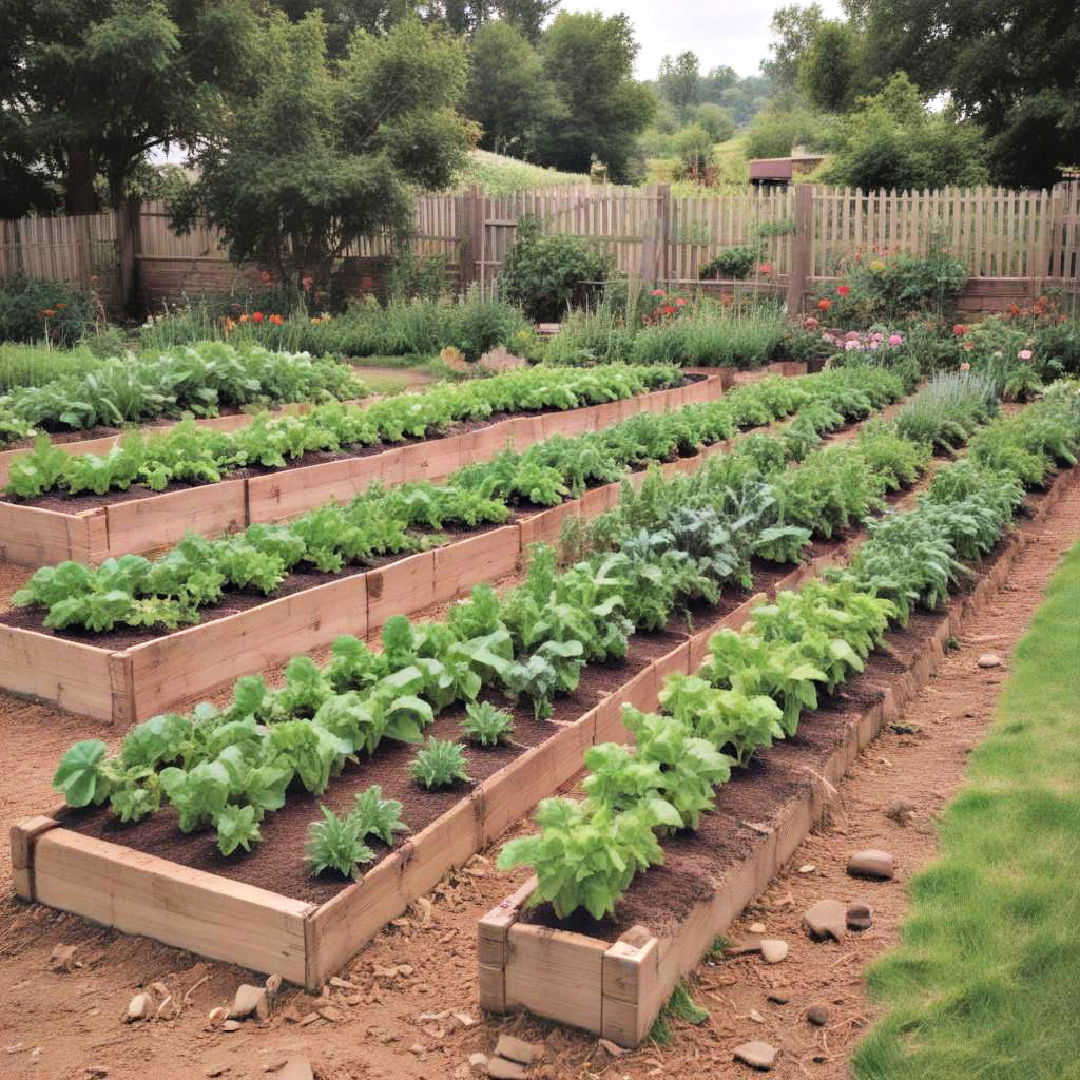 raised row gardens