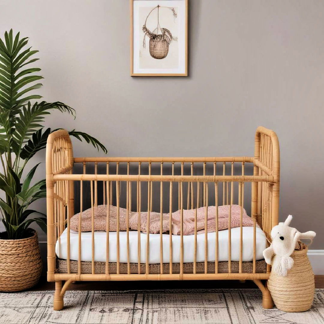 rattan crib