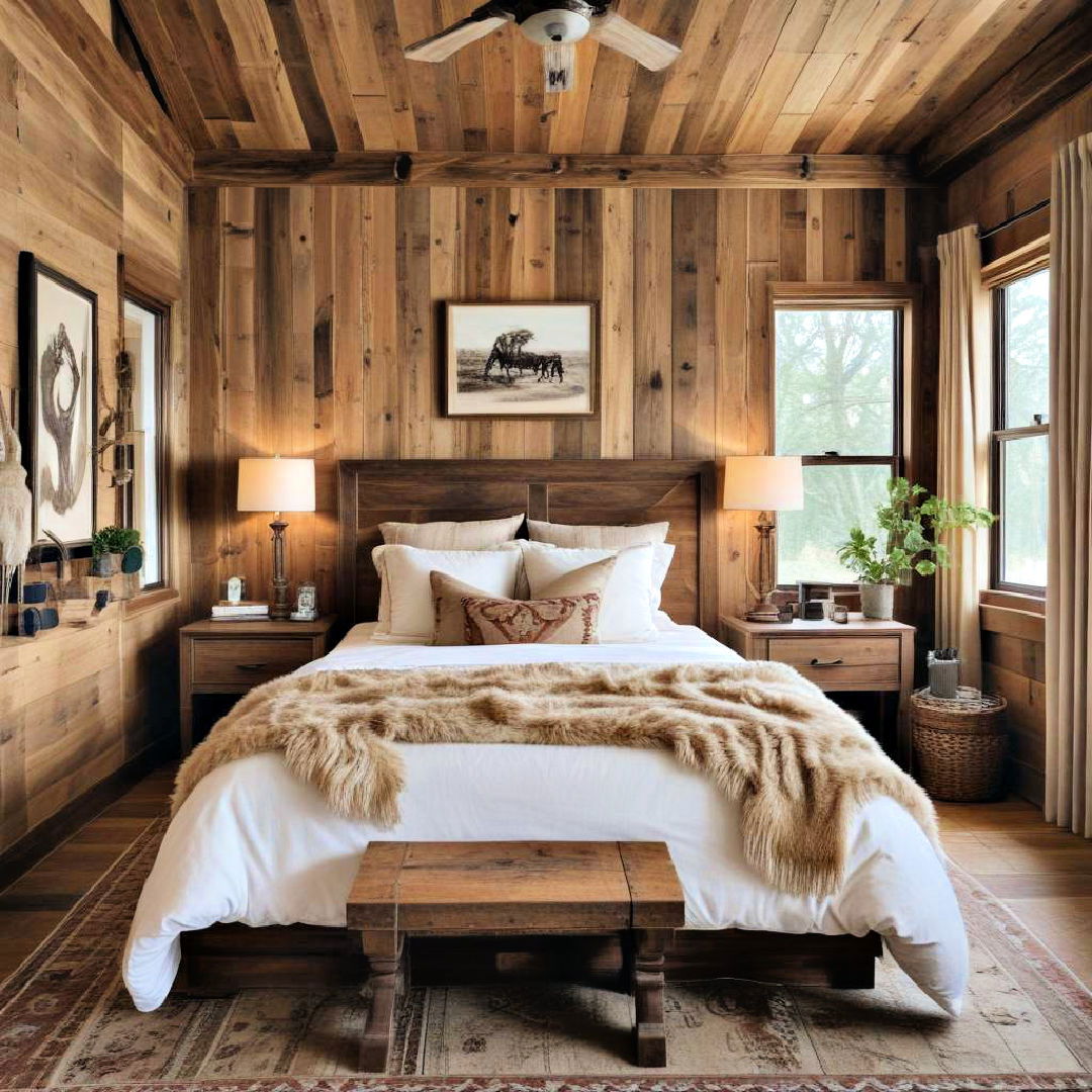 raw wood paneling