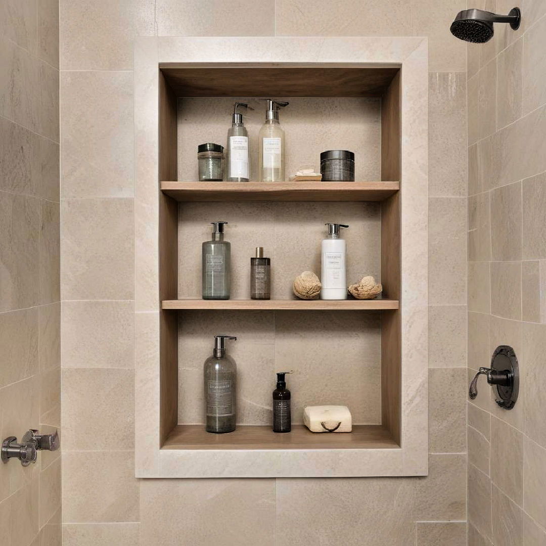 recessed shower niche