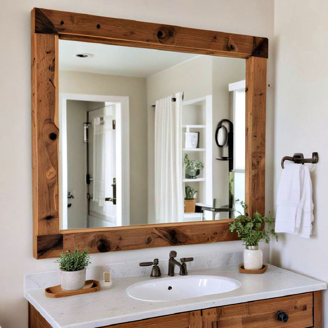 reclaimed wood mirror