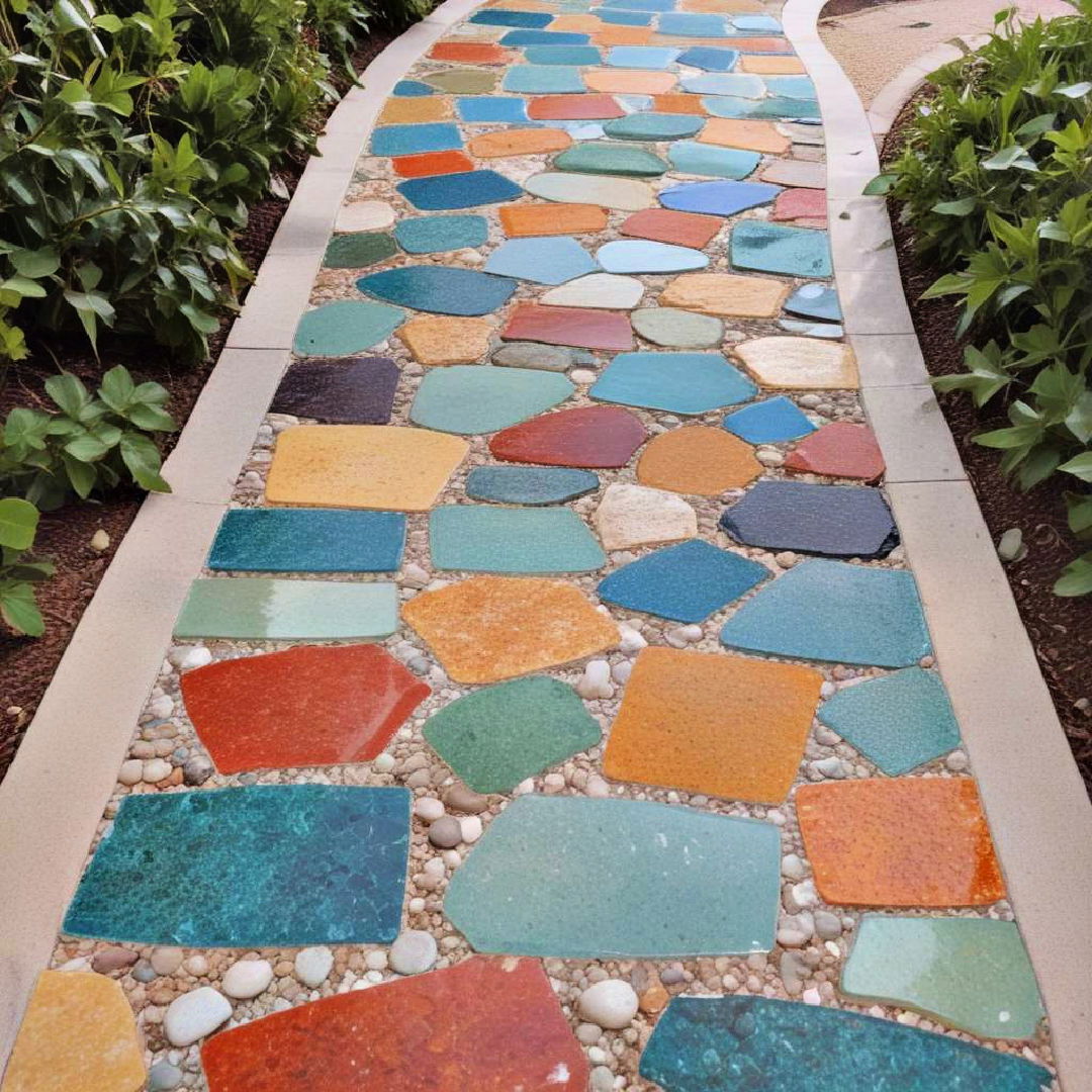 recycled glass elegance