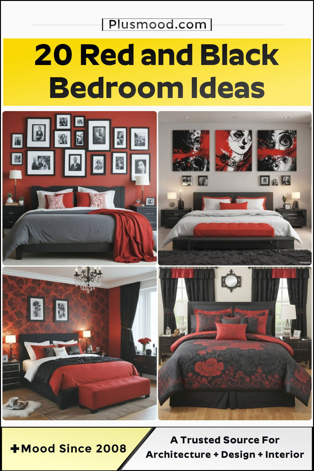 red and black bedroom ideas and inspiration