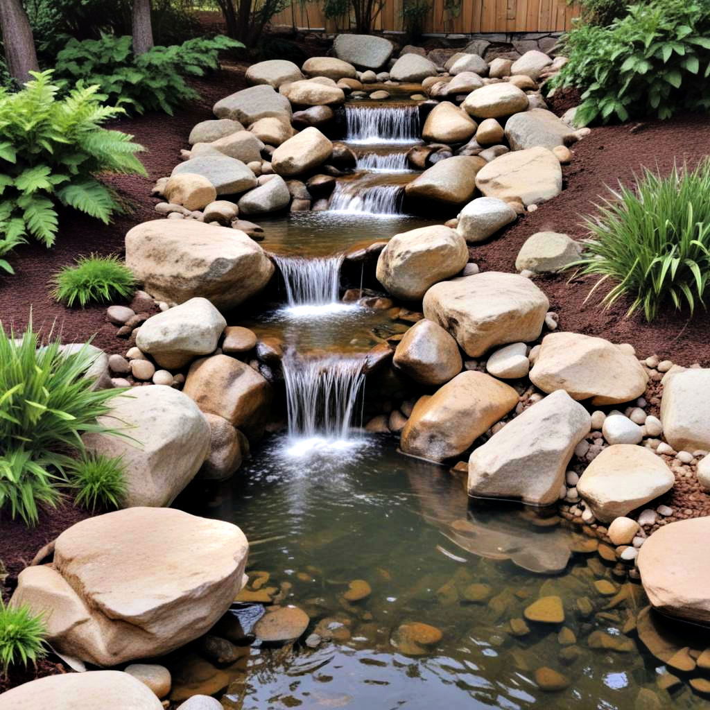 rocky stream waterfall