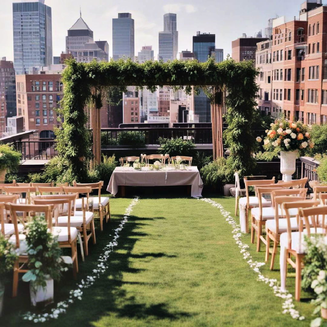 rooftop garden wedding