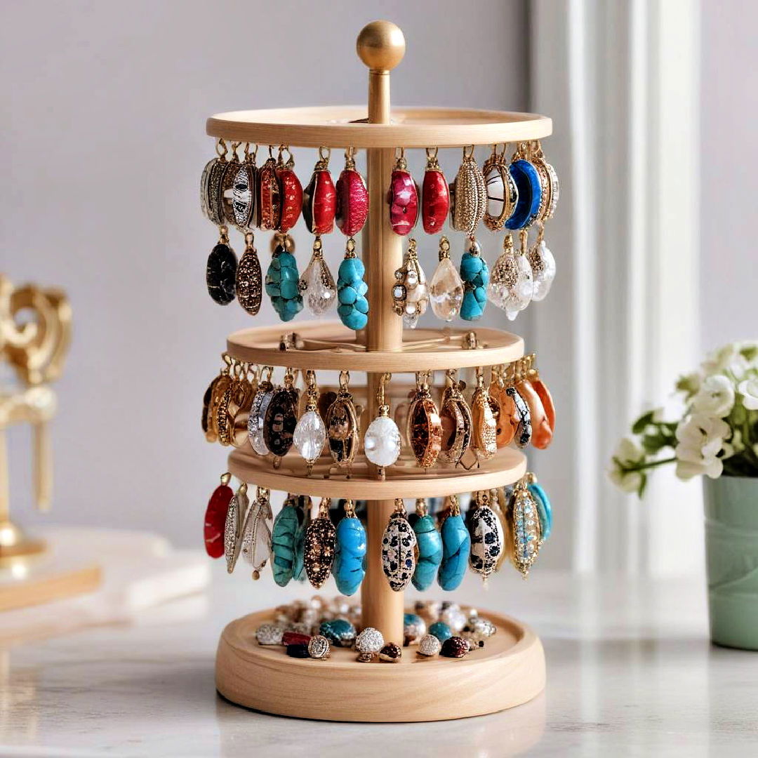 rotating earring carousel