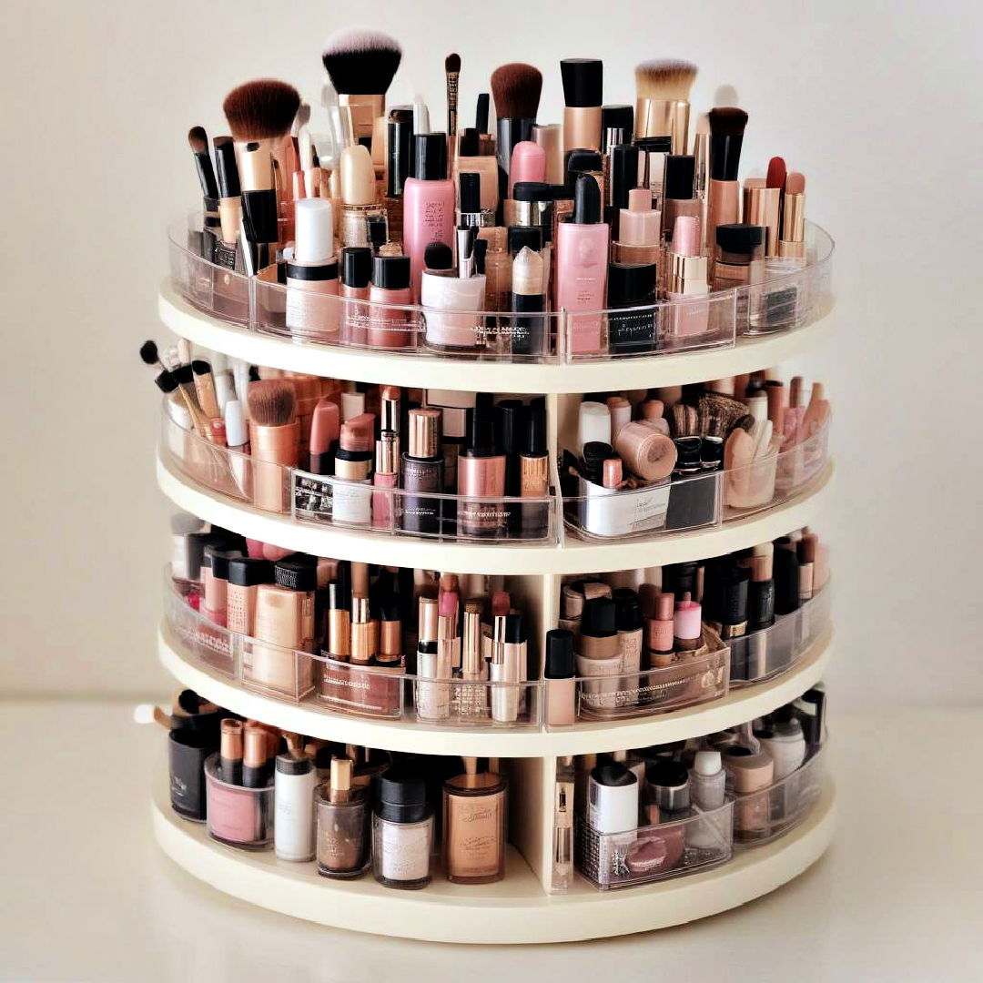 rotating makeup carousel