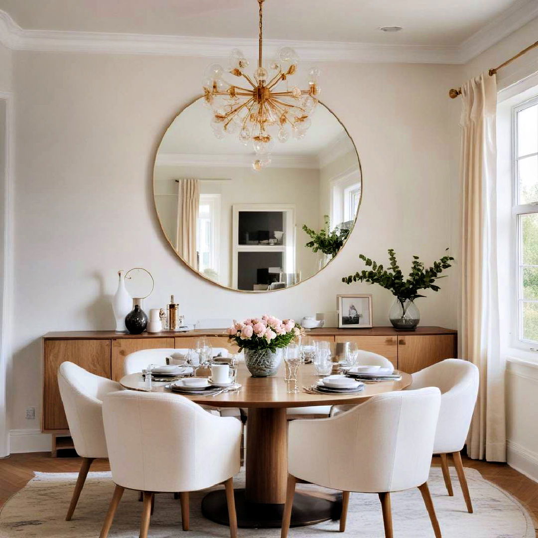 round mirrors for a softer look