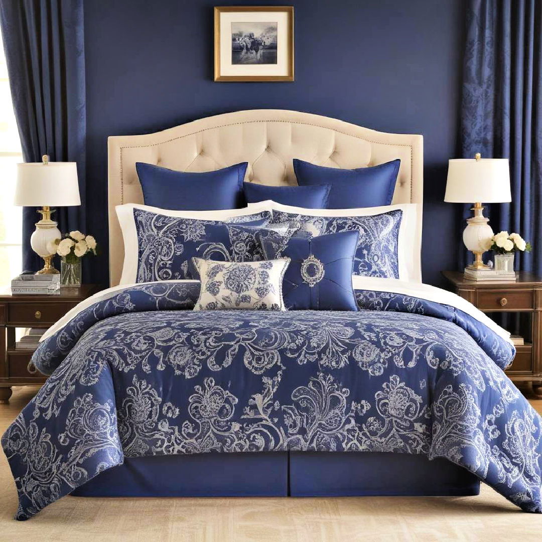 royal blue bedding for luxurious comfort