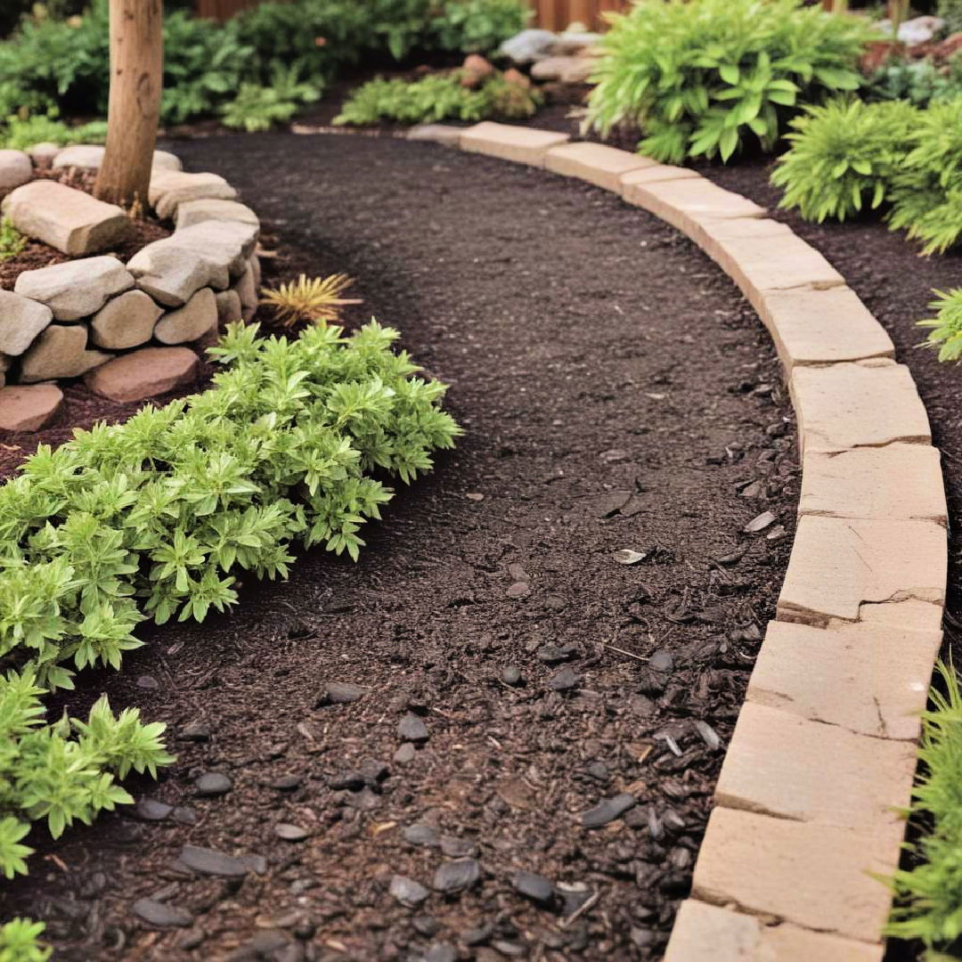 rubber mulch paths