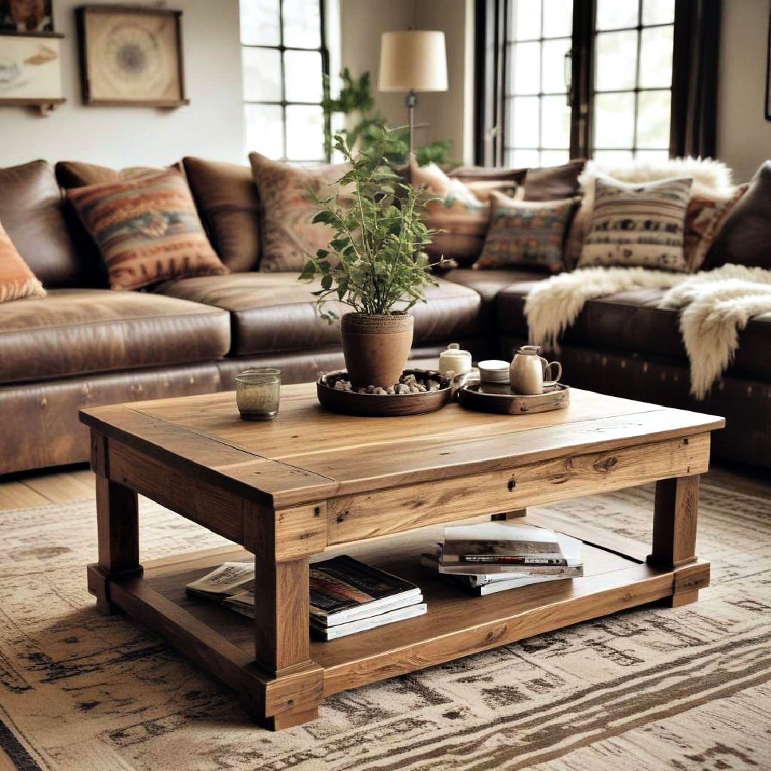 rustic coffee table