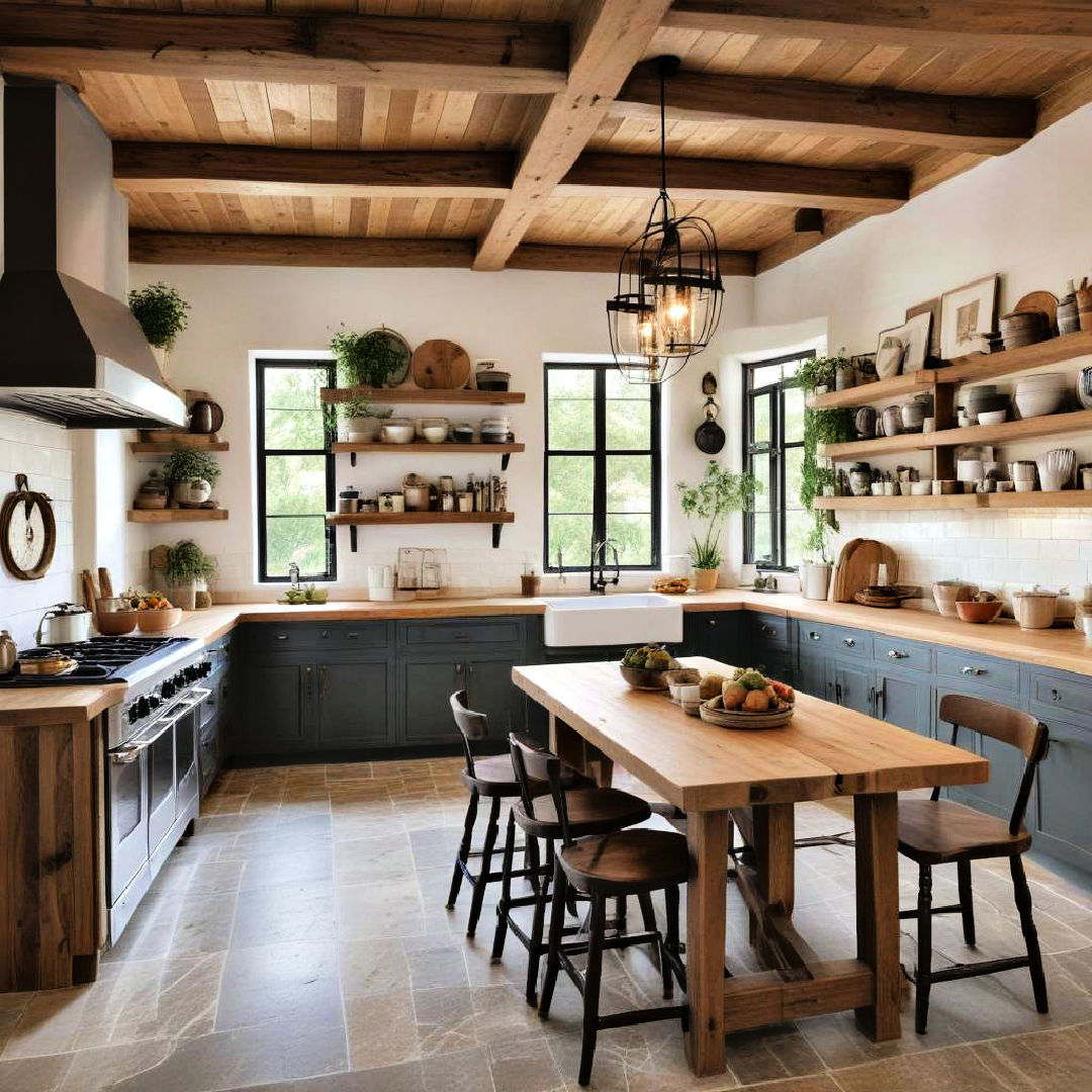 rustic farmhouse kitchen