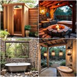 rustic outdoor bathroom ideas