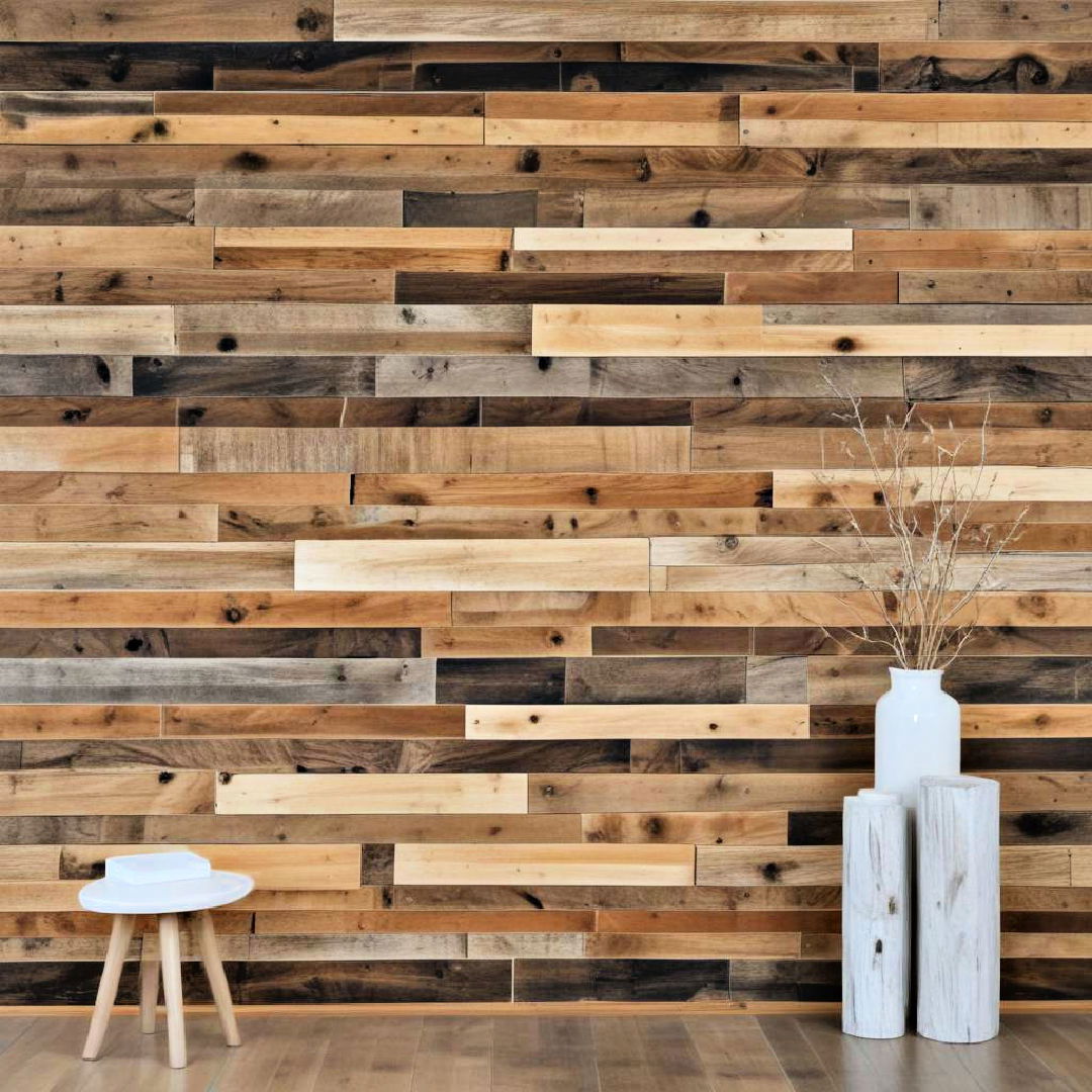 rustic reclaimed wood slats