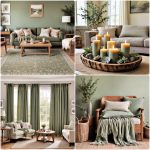 rustic sage green living room ideas