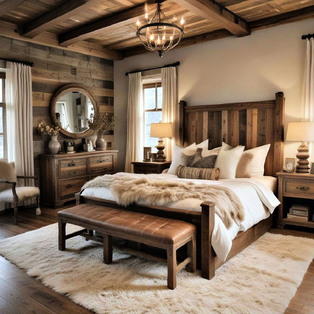 rustic wooden accents