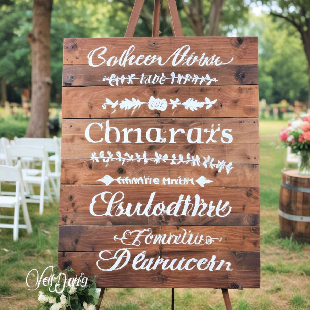 rustic wooden signs