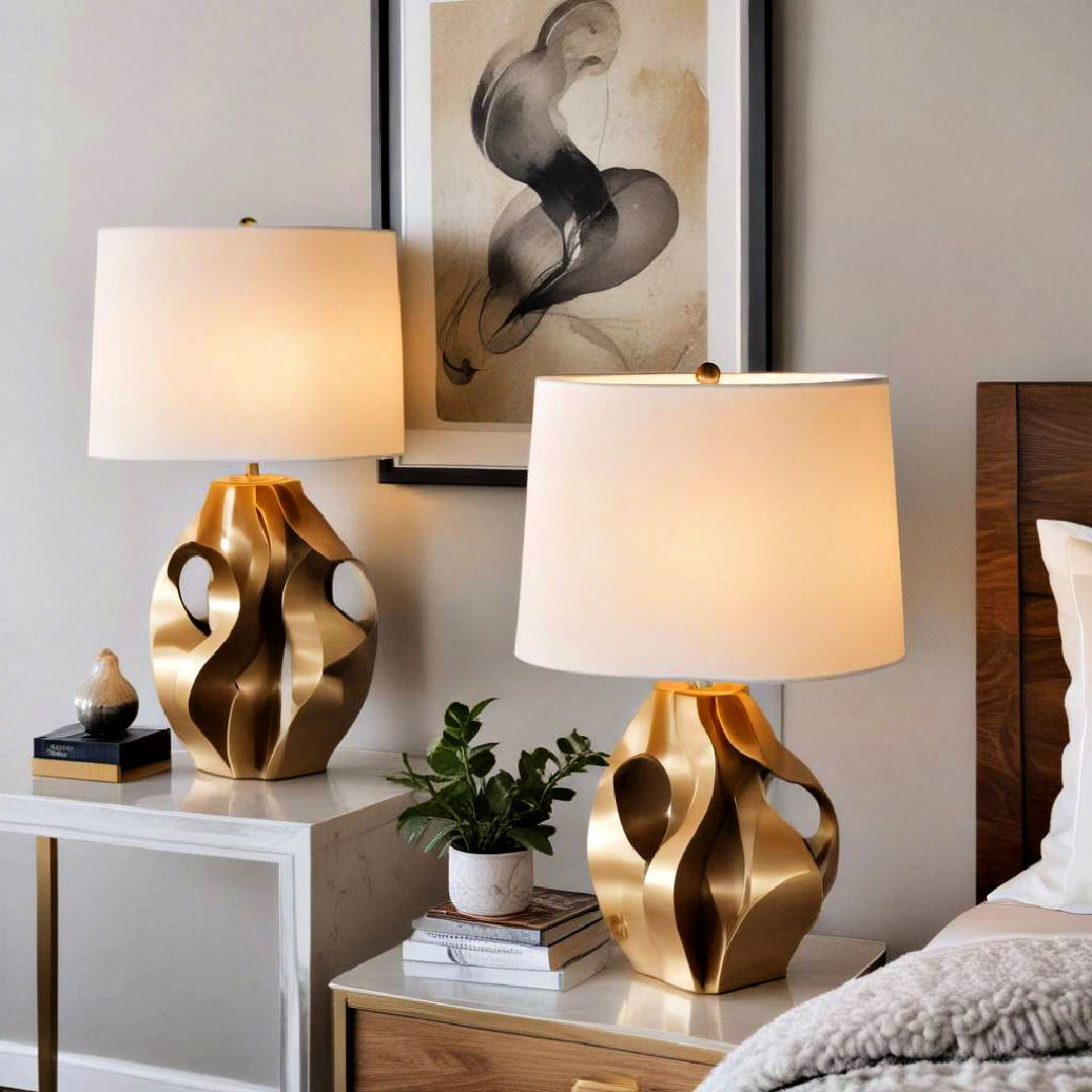 sculptural table lamps for a statement piece