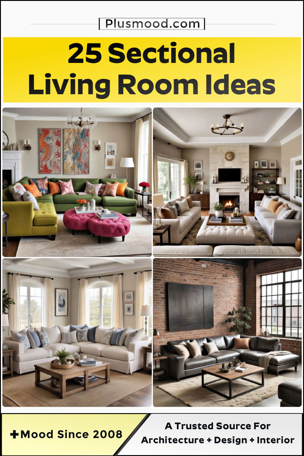 sectional living room ideas and inspiration