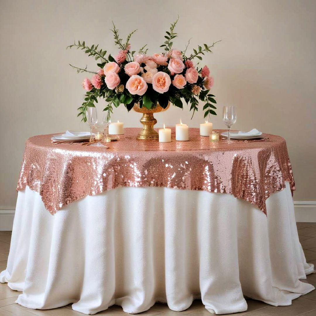 sequin tablecloths