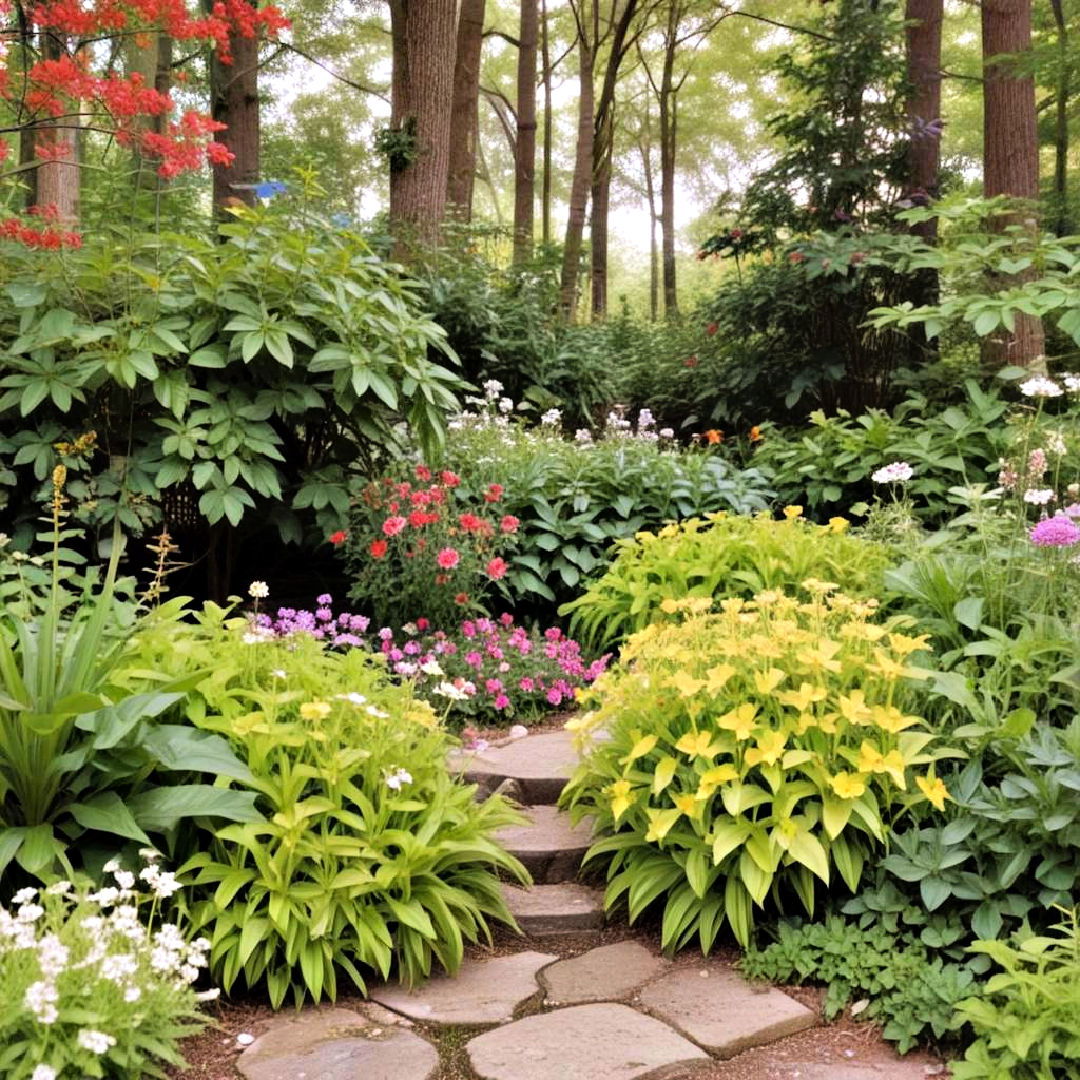 shade gardens wildflower garden