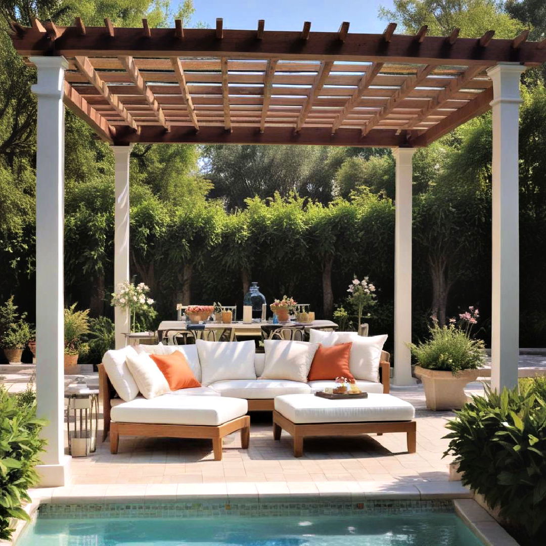 shade supplying pergolas