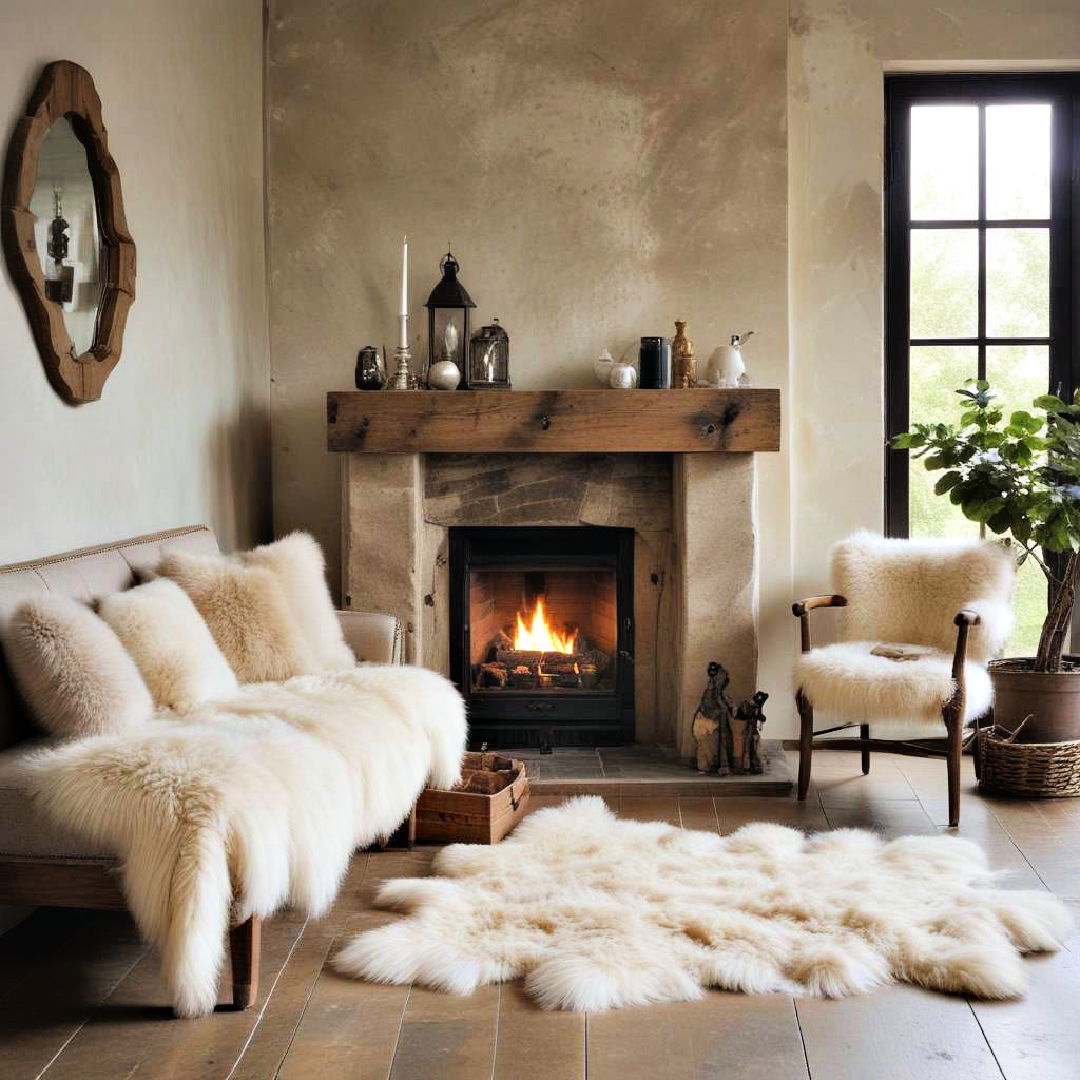 sheepskin throws