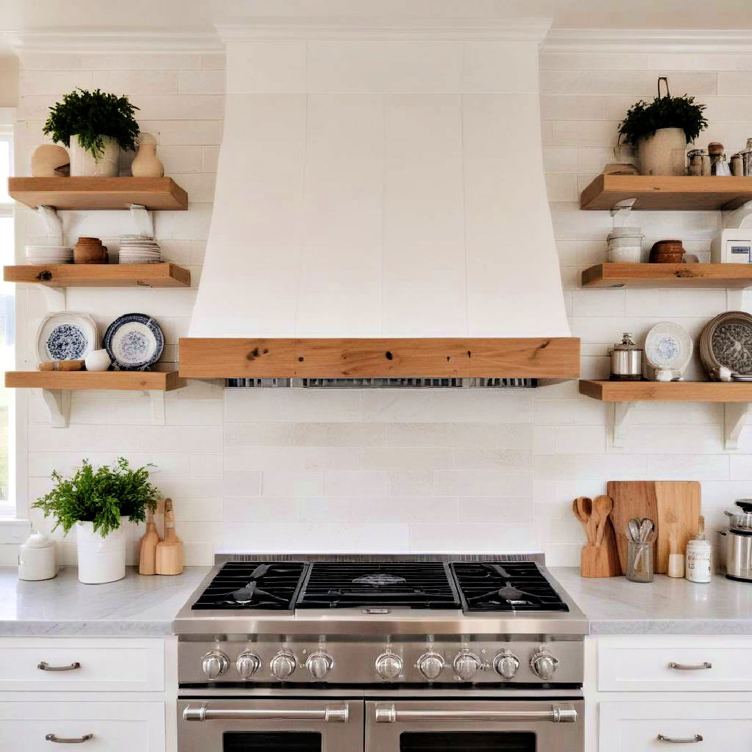 shiplap around the range hood