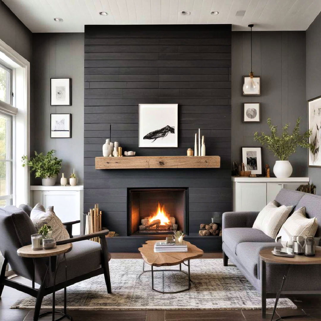 shiplap fireplace